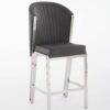 Fabio Grey Silver Breakfast Stools - ASR Interiors