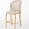 Fabio Cream Gold Breakfast Stools - ASR Interiors