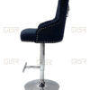 Majestic Black Fabric Bar Stool - ASR Interiors