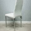 California White PU Dining Chair - ASR Interiors