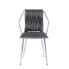 Daisy Grey Silver Dining Chair - ASR Interiors