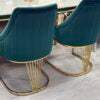 Lasco Green & Gold Dining Chair - ASR Interiors