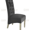 Sofia Grey Colour Chrome Leg Lion Knocker Dining Chair - ASR Interiors