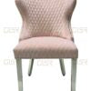 Valentino Pink Dining Velvet Chair - ASR Interiors