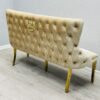 Victoria Cream Gold Luxury Bench - ASR Interiors