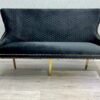 Victoria Black Gold Luxury Bench - ASR Interiors