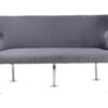 Valentino Grey Velvet Bench - ASR Interiors