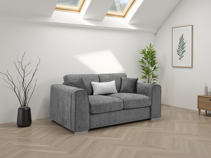 Naples Sofa Grey 2 Seater