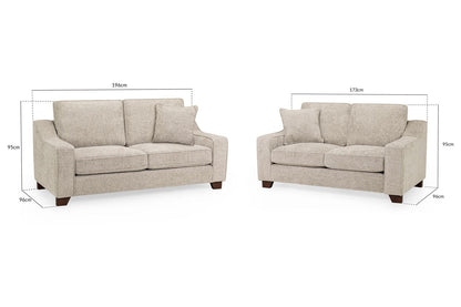 Nebraska Sofa Stone 3+2 Set