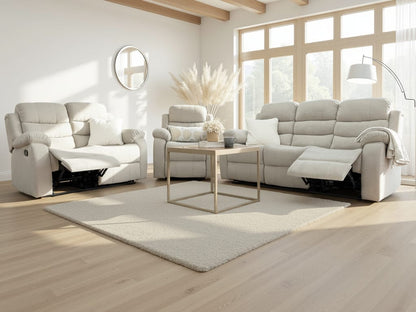 Stanley Manual Recliner Sofa Beige 3+2+1