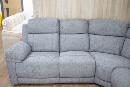Owen Electric Recliner Sofa Grey Large Corner