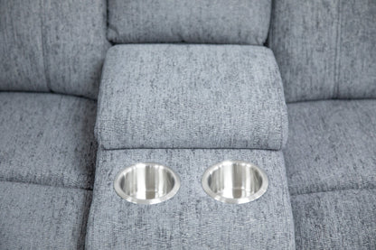 Owen Electric Recliner Sofa Grey Large Corner