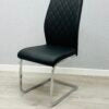 Atlantis Black PU Dining Chair - ASR Interiors