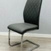 Atlantis Black PU Dining Chair - ASR Interiors