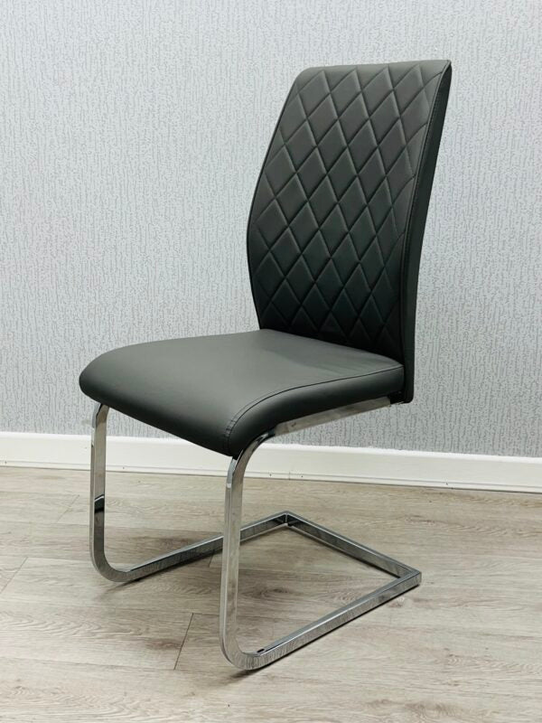 Atlantis Grey PU Dining Chair - ASR Interiors