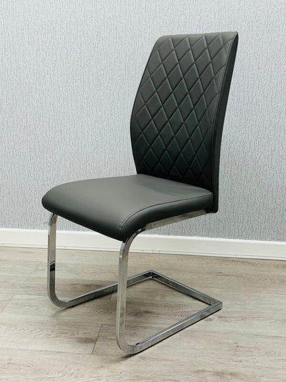 Atlantis Grey PU Dining Chair - ASR Interiors