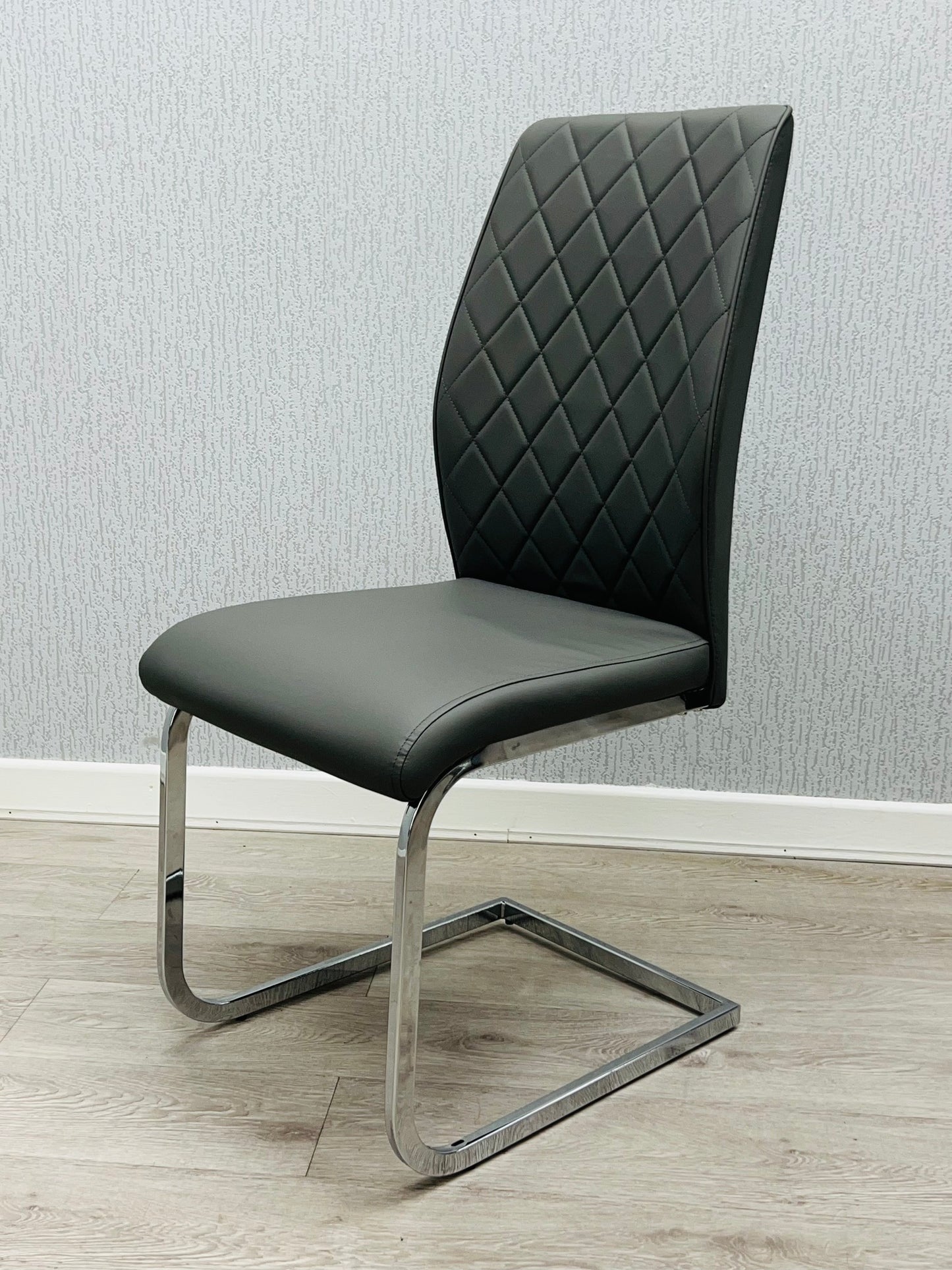 Atlantis Grey PU Dining Chair - ASR Interiors