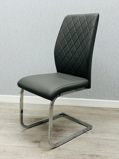 Atlantis Grey PU Dining Chair - ASR Interiors