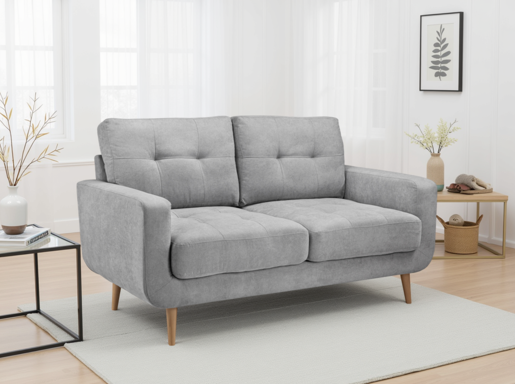 Aurora Sofa Grey 2 Seater