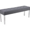 Majestic Hudson Grey PU Bench - ASR Interiors