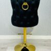 Victoria Black Ring Knocker Breakfast Stool - ASR Interiors