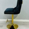 Victoria Black Lion Knocker Breakfast Stool - ASR Interiors