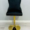 Victoria Black Lion Knocker Breakfast Stool - ASR Interiors
