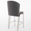 Fabio Grey Silver Breakfast Stools - ASR Interiors