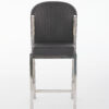 Fabio Grey Silver Breakfast Stools - ASR Interiors
