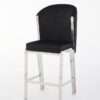 Fabio Black Silver Breakfast Stools - ASR Interiors