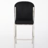 Fabio Black Silver Breakfast Stools - ASR Interiors