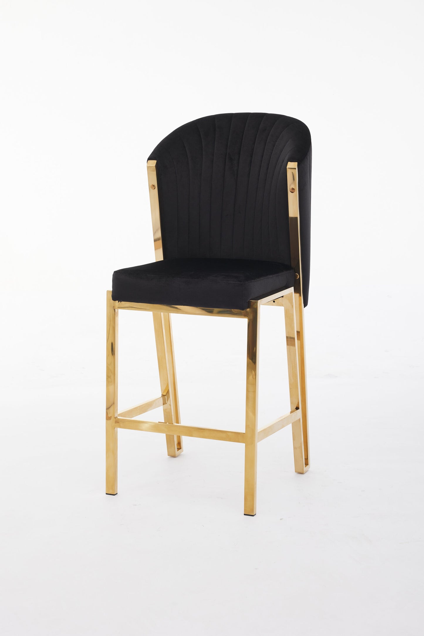 Fabio Black Gold Breakfast Stools - ASR Interiors