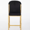 Fabio Black Gold Breakfast Stools - ASR Interiors