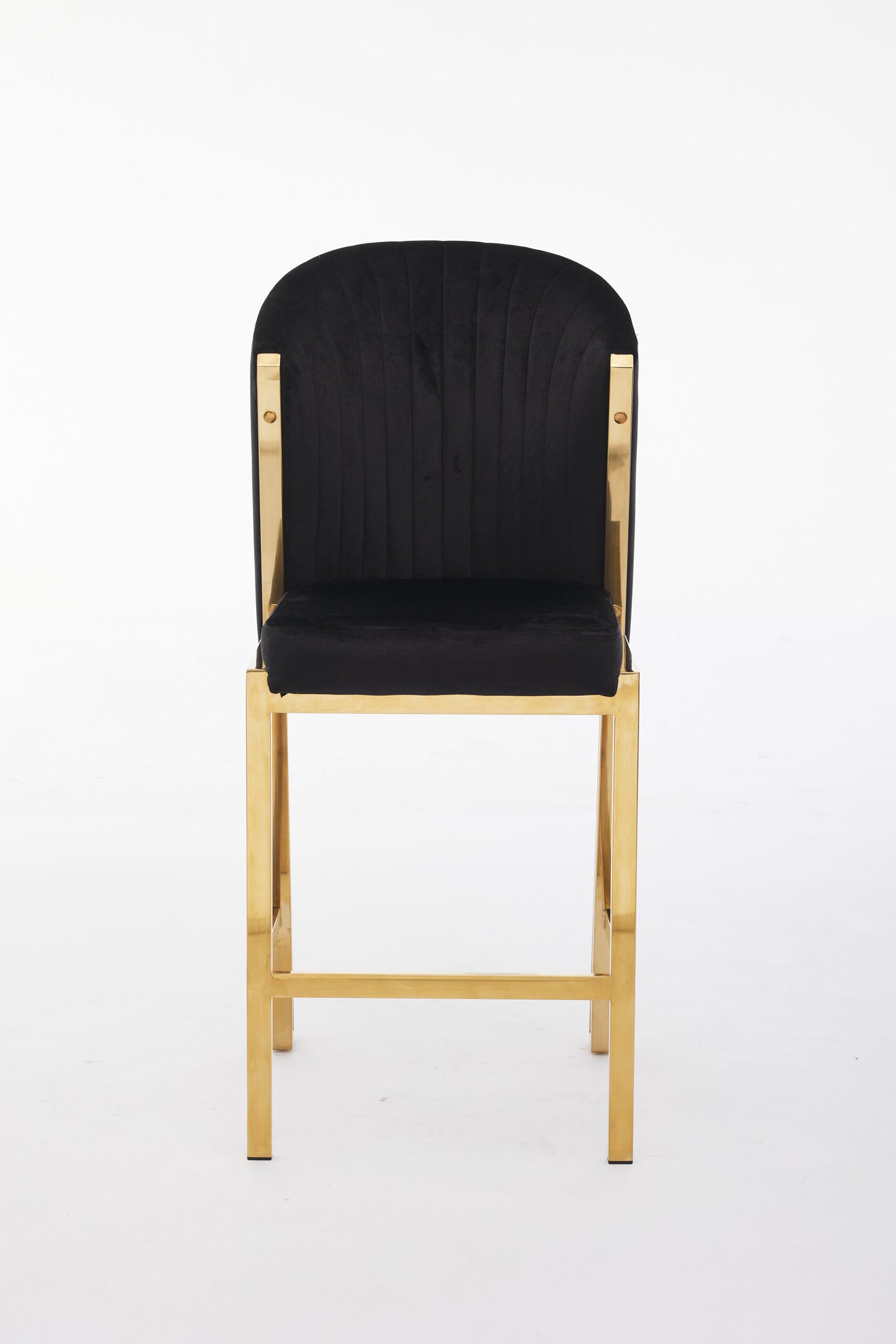 Fabio Black Gold Breakfast Stools - ASR Interiors