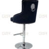 Majestic Black Fabric Bar Stool - ASR Interiors