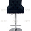 Majestic Black Fabric Bar Stool - ASR Interiors