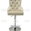 Majestic Mink Fabric Bar Stool - ASR Interiors