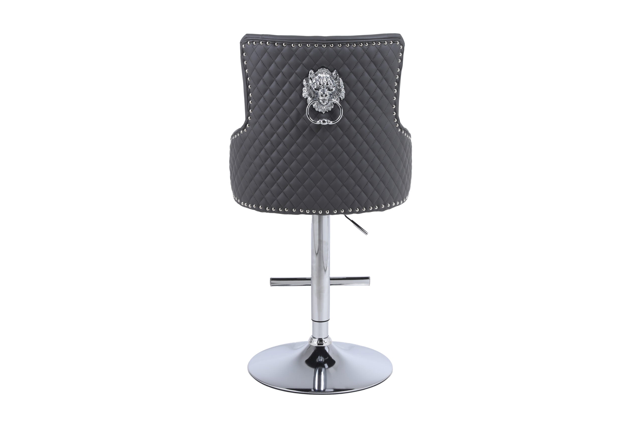 Majestic Hudson Grey PU Bar Stool - ASR Interiors