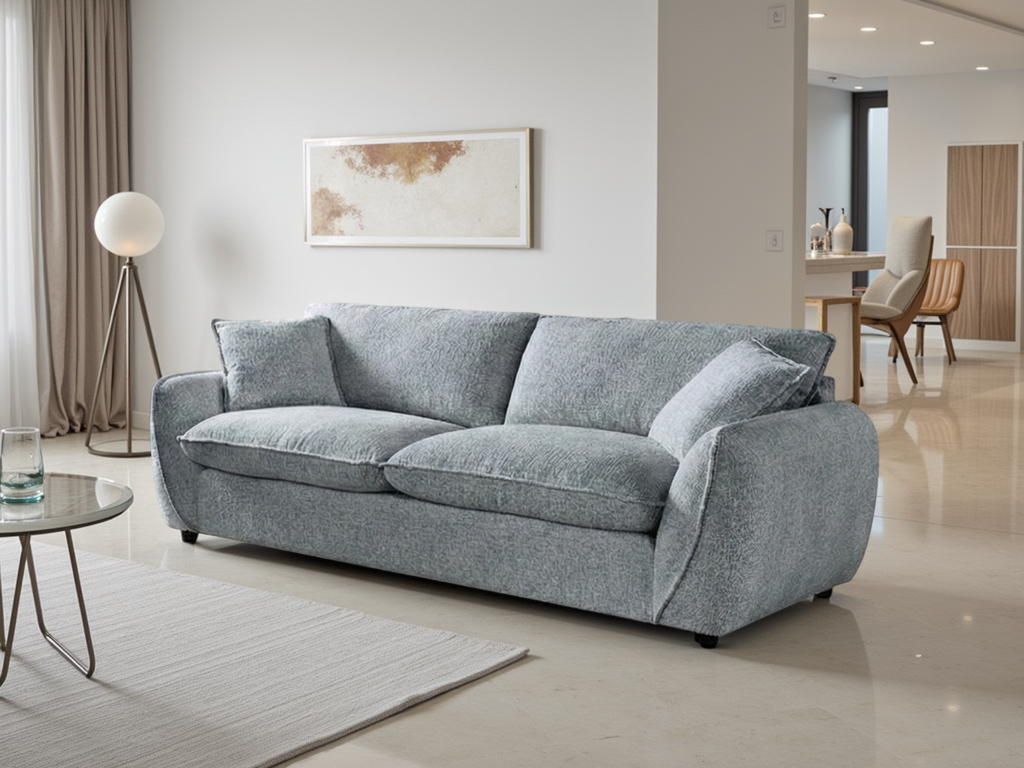 Berlin Sofa Grey 3 Seater