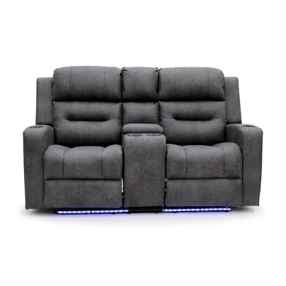 C-Love Tech Electric Recliner Sofa Grey 2 Seater
