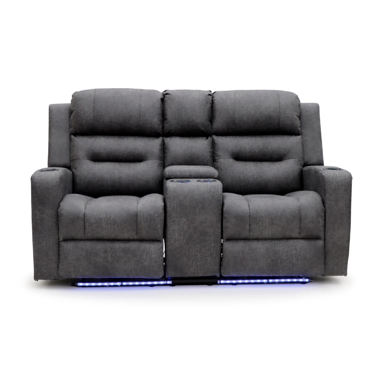 C-Love Tech Electric Recliner Sofa Grey 2 Seater