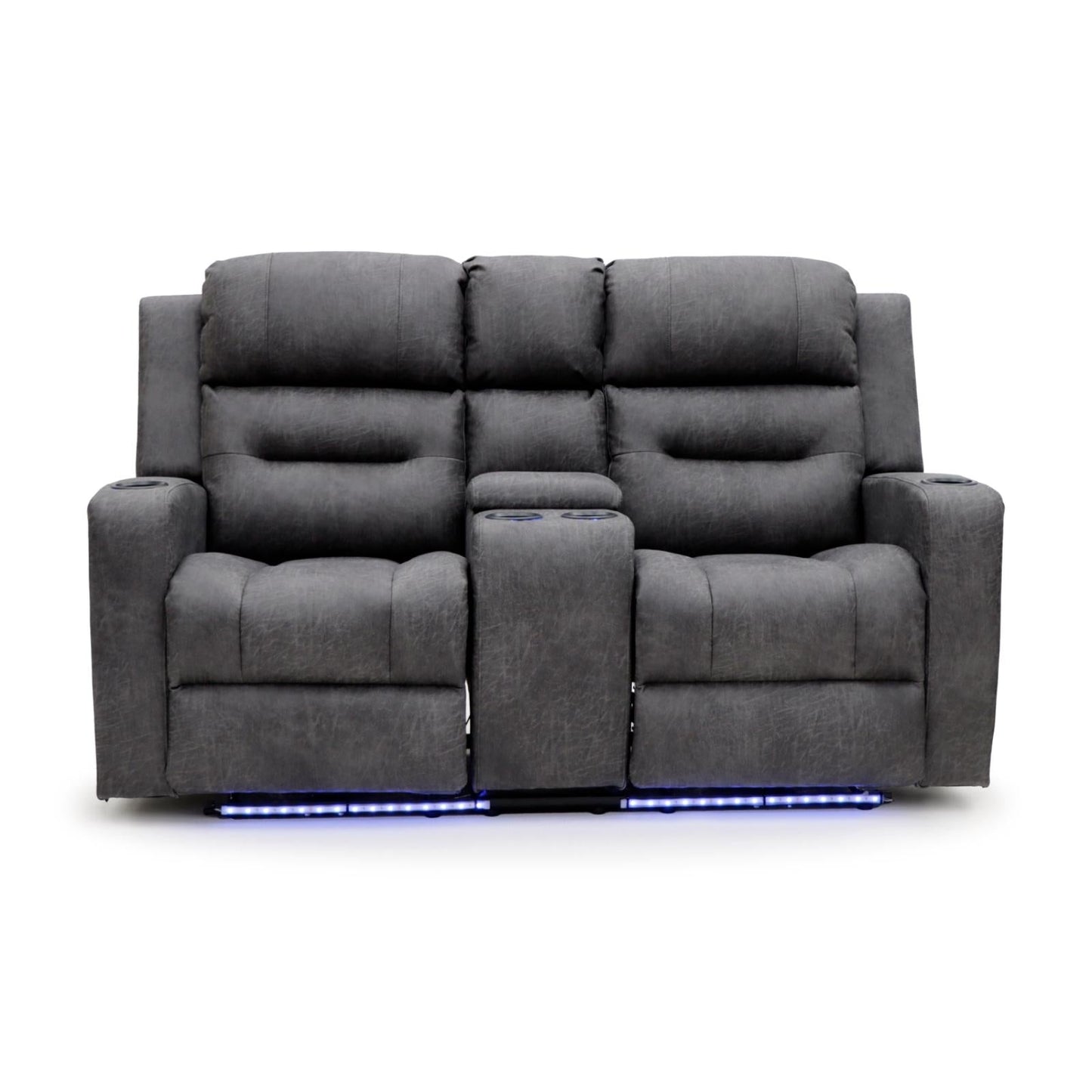 C-Love Tech Electric Recliner Sofa Grey 2 Seater