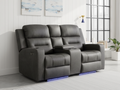 C-Love Tech Electric Recliner Sofa Grey 2 Seater