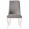Roxby Grey and Chrome Dining Chair - ASR Interiors