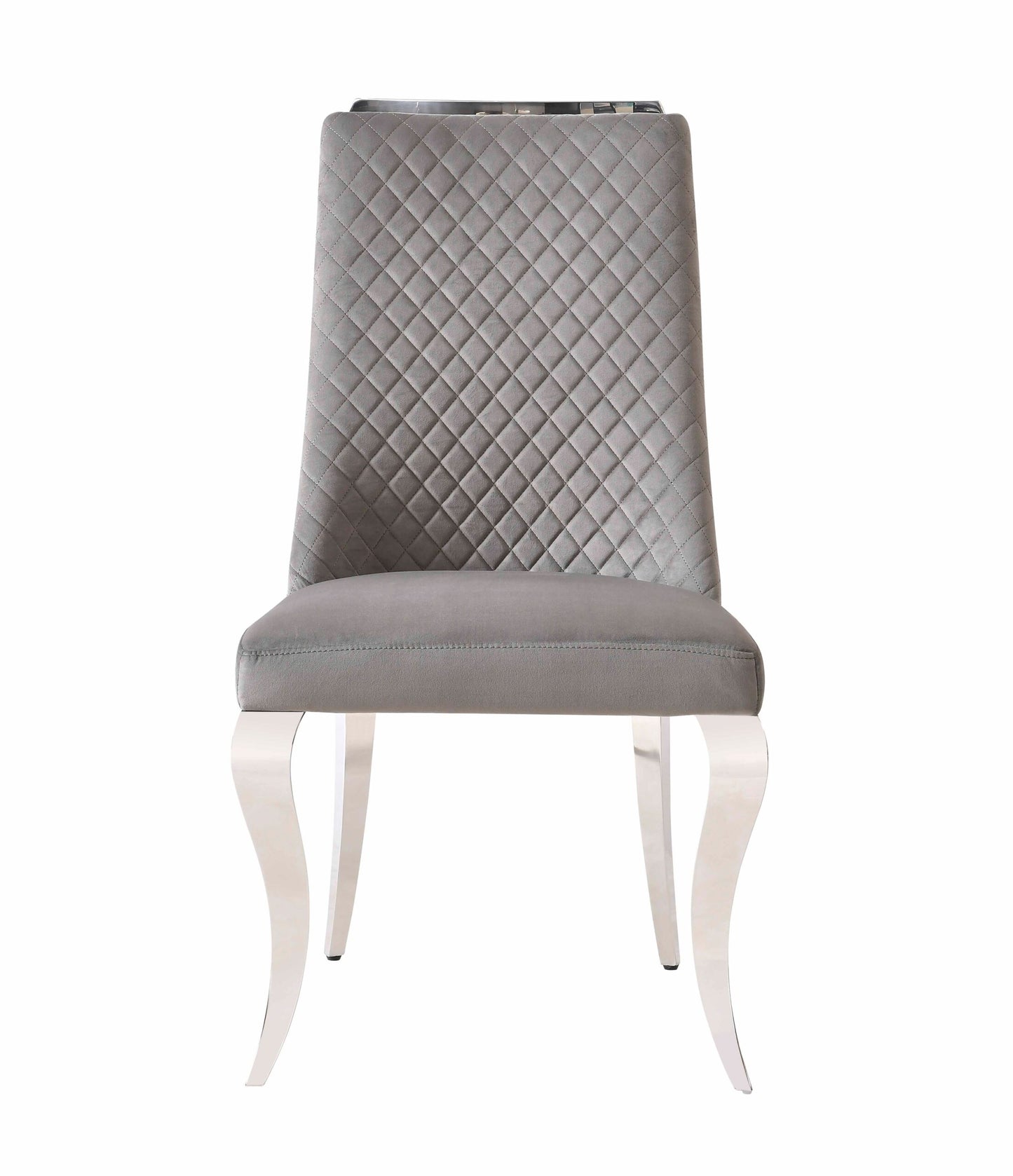 Roxby Grey and Chrome Dining Chair - ASR Interiors