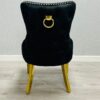 Victoria Black Ring Knocker Chair - ASR Interiors