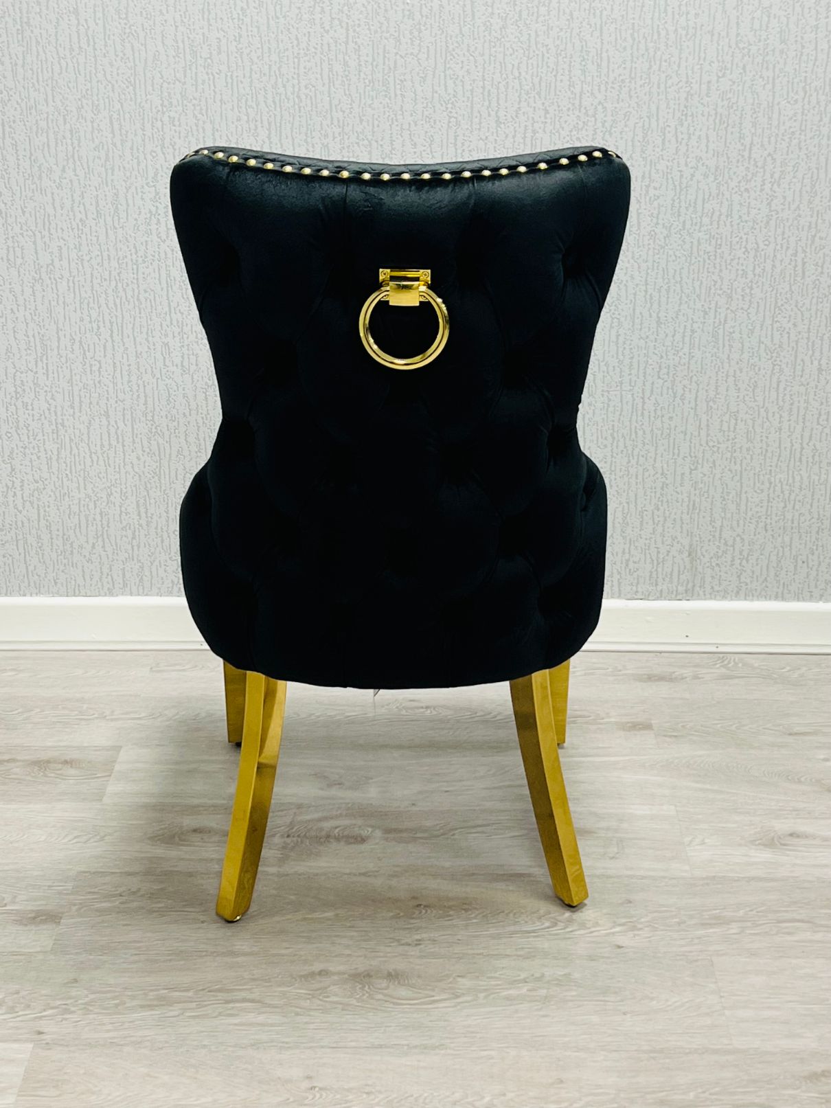 Victoria Black Ring Knocker Chair - ASR Interiors