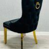 Victoria Black Ring Knocker Chair - ASR Interiors