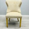 Valentino Mink Gold Velvet Chair - ASR Interiors