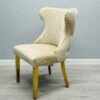 Valentino Mink Gold Velvet Chair - ASR Interiors